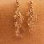 Round faceted Swarovski crystal earrings, dangles on silver chain